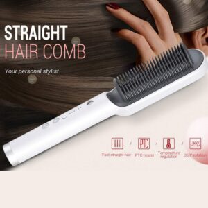 909 Hair Straightener Brush – Fast Heating, Smooth Styling, And Easy-To-Use Design For Quick And Professional Hair Strai