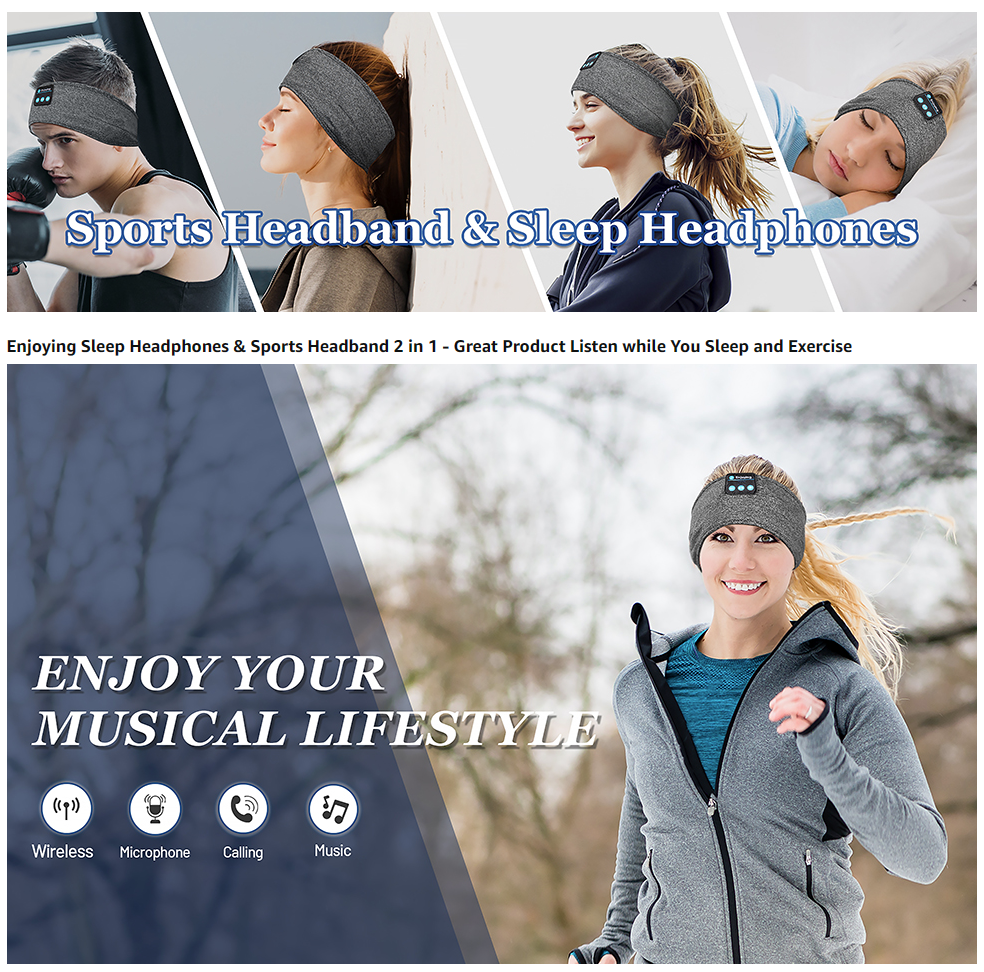 3e9eb7676e08fbdb4dbeb56096fd3542 2-in-1 Sports & Sleep Bluetooth Headband – Wireless Music Headphones with Built-in Mic, Elastic Eye Mask for Workout, Tr - Image 3