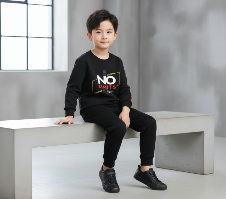 3f701587e737d998dae8991525ee5e16 Fashion Sweatshirt & Pajama Tracksuit for Kids | Winter Clothing Set for Baby Boys & Girls – Warm, Soft & Stylish Outfit - Image 2
