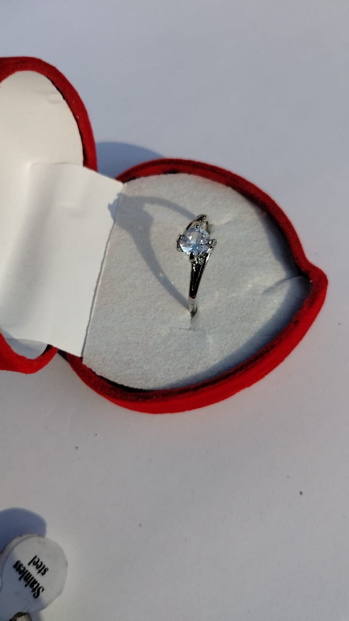3f935ad9d48076dc1d1ed5a83f96b65d Elegant Stainless Steel Eternal Promise Couple Ring Set Featuring a Sparkling Solitaire Engagement Ring and a Sophistica