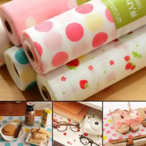 Kitchen Polka Foamic Sheet – 45x300 Waterproof, Oil Resistant Decorative Wall And Counter Covering (Random Design)