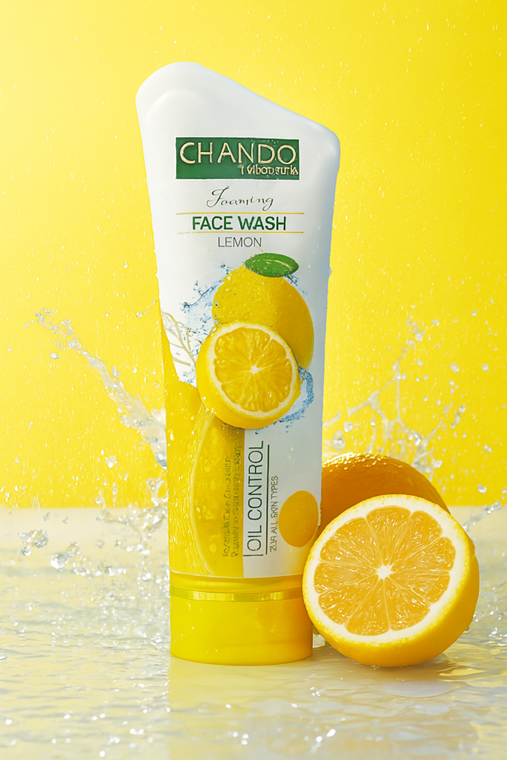 3fb59baf4f1a8dd97e3db8bf76bf7af7 Chando Natural Foaming Face Wash Lemon – Oil Control & Refreshing Cleanser for All Skin Types (100g) - Image 2