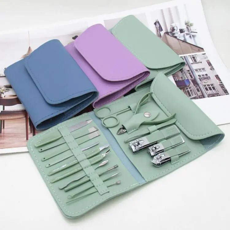 4-1 16 in 1 Nail kit Manicure Cutters Nail Clipper Set Household Stainless Steel Ear Spoon Nail Clippers Pedicure Nail Sciss - Image 2