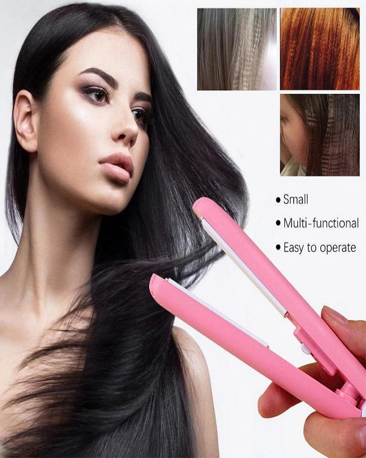 4-15 Mini Portable Hair Straightner / Air Smooth, Silky, Frizz-free And Healthy. (with Packing Box) (random Color) - Image 5
