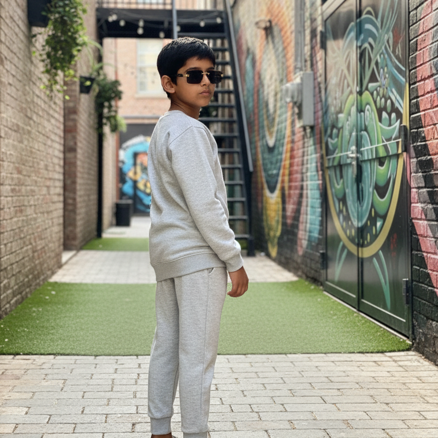 401018ce7c15aab530932f2504db9ff0 Cool Kids Tracksuit | Winter Casual Sweatshirt & Trouser Set for Boys & Girls – Warm, Comfy & Stylish Winter Outfit FOR - Image 2