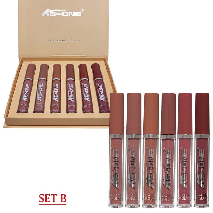 40226b68da21e21bae92eb188e5dcef4 KS One 6 PCS Lipgloss Set Premium Quality Gloss Collection Smooth Application Long Lasting Shine For Everyday Makeup