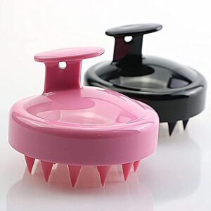 1 Piece Scalp Massager Shampoo Brush โ Silicone Hair Scalp Scrubber for Deep Cleaning & Relaxing Massage (Multicolor, Pa