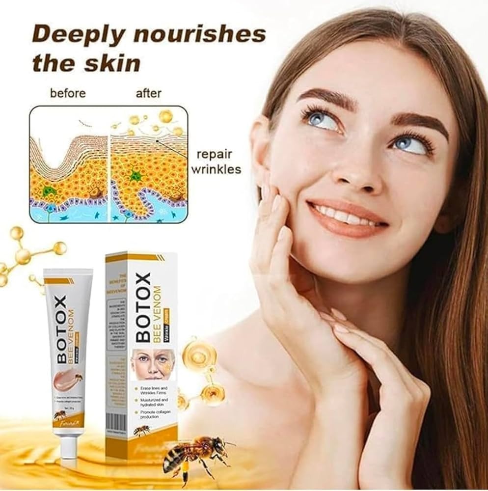 404d042dc326e78f36d3e6066a709482 Botox Bee Venom Wrinkle Cream | Anti‑Aging Moisturizer | Collagen Boost | Reduce Wrinkles & Fine Lines 30gm