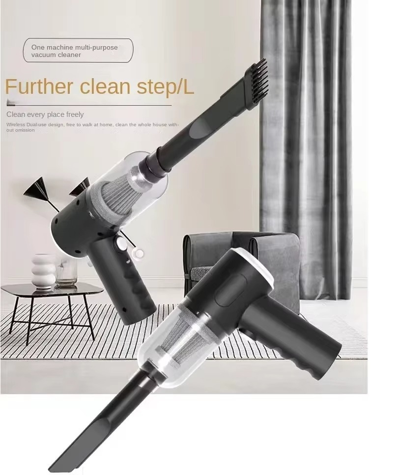 4066e6a90cac3887a28ce8cc6d7c6b85 3 in 1 Portable Wireless Vacuum Cleaner – High Power Suction, Air Pump & Duster for Home, Car & Laptop - Image 3