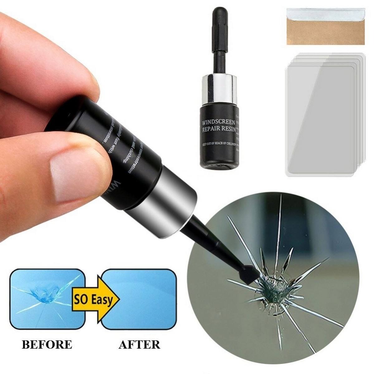 409c2714128c4cf8f32312eccb9d8dac Glass Crack Nano Repair Fluid For Car Windshield – Quick, Easy, And Effective Solution To Repair Cracks, Chips, And Scra - Image 4