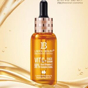 Lakyou Beauty Vitamin C Face Serum โ 98% Pure Vitamin C Complex for Luminous Glow, Brightening, Firming & Repairing,