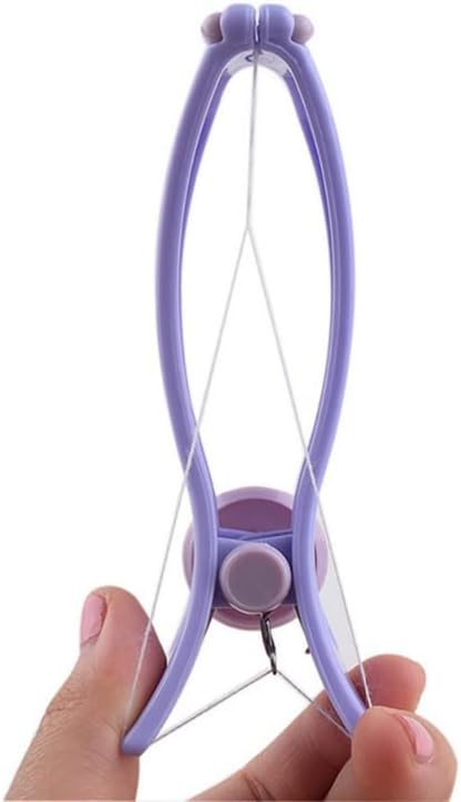 Eyebrow Threading Tool – Modern Plastic Cotton Facial & Body Hair Remover for Women - Random Color