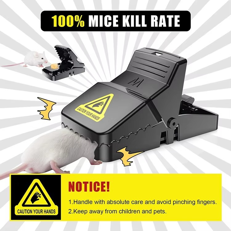 43e8c033e1387bb5e684d6b5fc671976 Durable Mouse Trap Pack Of 3 – Reusable Rodent Catcher For Home, Kitchen, And Office Use With Strong Spring Mechanism An - Image 3