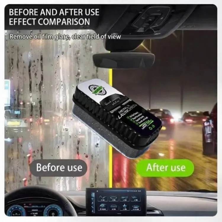457901fe56fae3238f5079918a3c5bdc Oil Film Brush Glass Cleaning Board – Car Windshield Oil Film & Stain Remover, Quick Cleaning Solution, 150ml - Image 3
