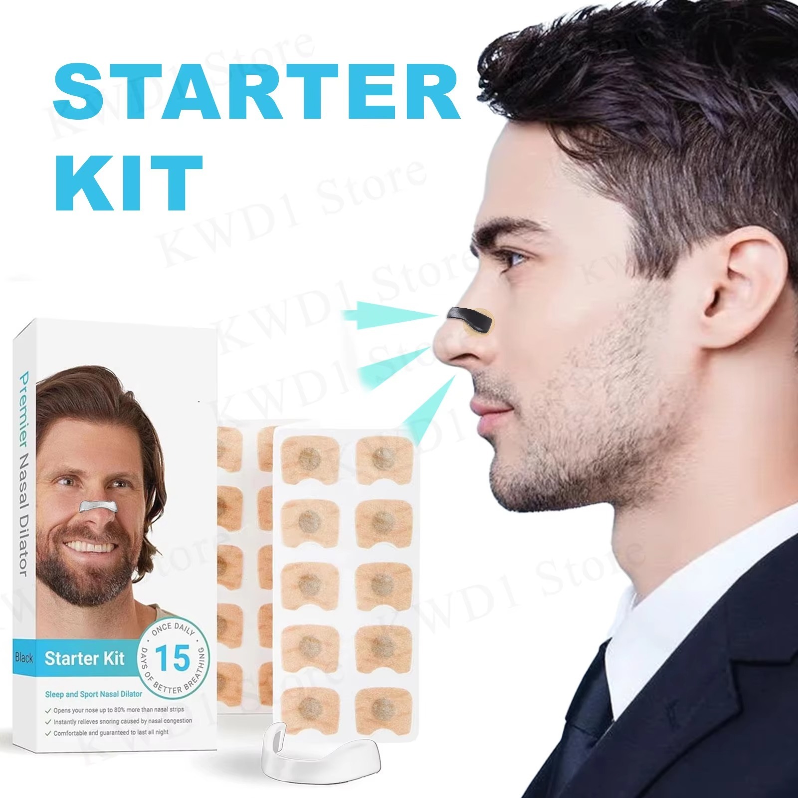 46d0d6463690eacf9bb0ed960ab80996 15pcs Magnetic Sport Nasal Strips For Air Intake Improvement Sleep Aid Breathing Dilators Reduce Snoring And Enhance Nig - Image 2