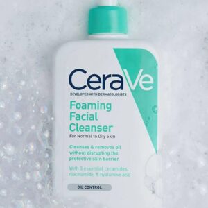 CeraVe Foaming Facial Cleanser | Gel-to-Foam Face Wash for Normal to Oily Skin | Removes Oil, Dirt & Makeup | With Ceram