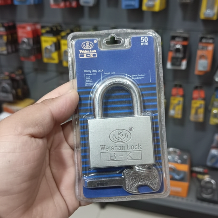 48e107849683b1cf19b55fb7c02df5a4 Weishan Door Lock 50mm | Durable Security Lock | Strong Metal Build for Home & Office - Image 2