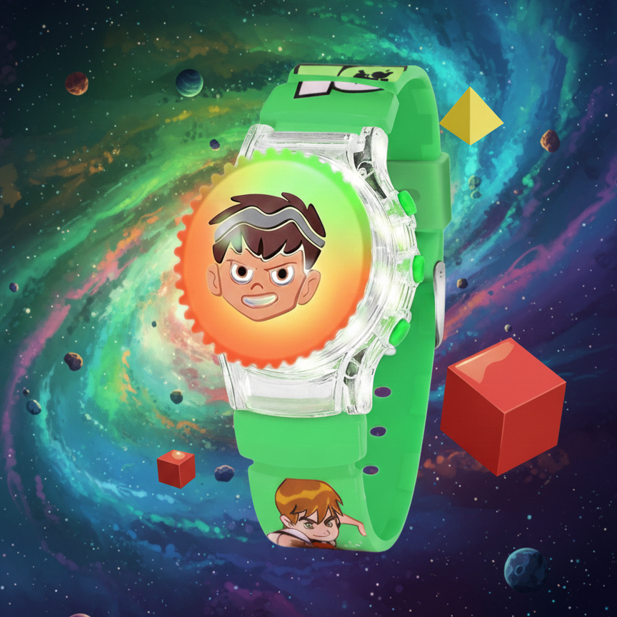 49d5a9ddbcbea9ea39c26c4ed4e88c8c Omni-Glow Kids' Digital Adventure Watch – Multi-Color LED Light-Up Edition ( random colour )
