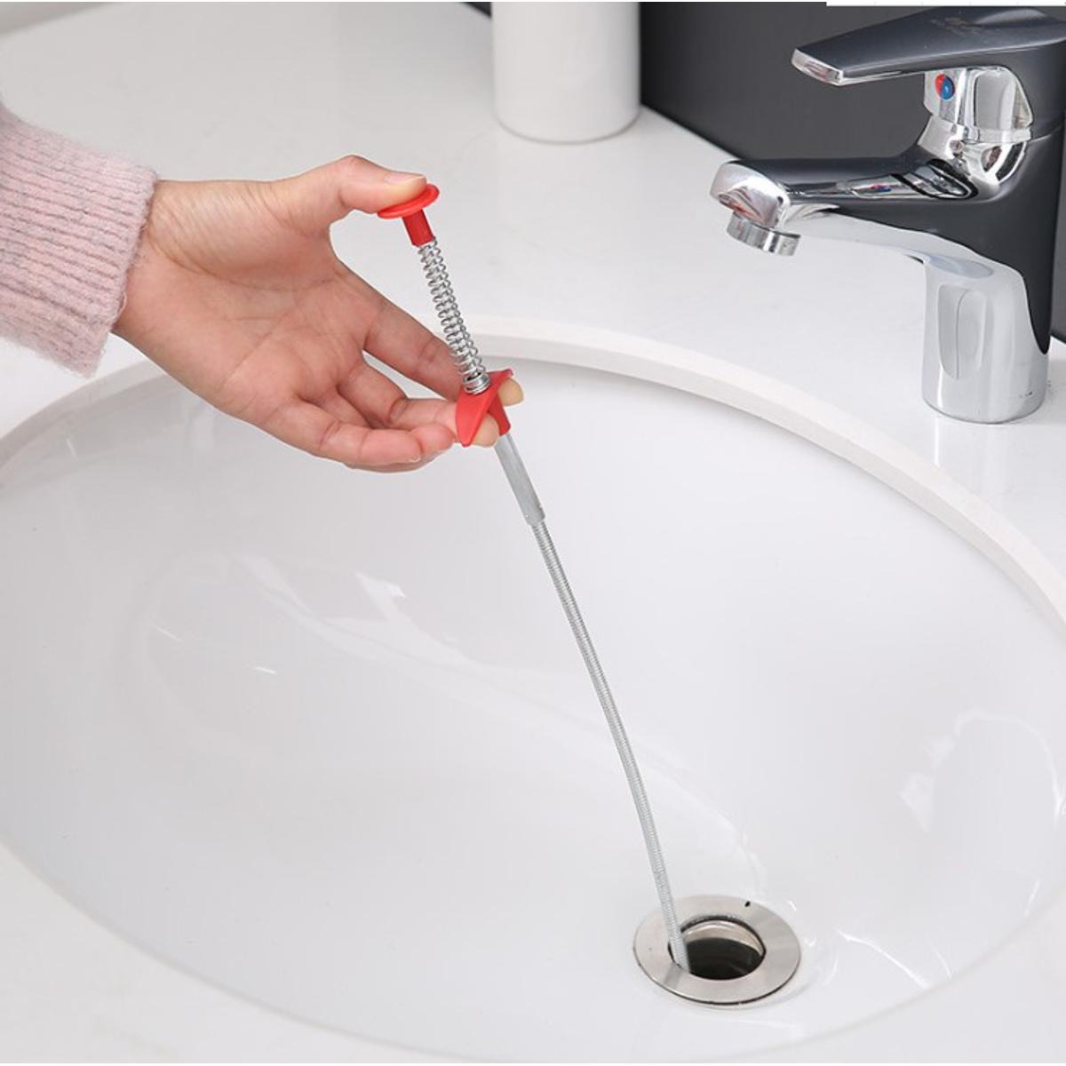 4b5b09b0243670911da9215238a7d13d Metal Flexible 30cm Wire Brush Drain Cleaner | Sink, Sewer & Pipe Dredging Tool | Clog Remover