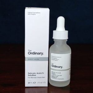 The Ordinary Salicylic Acid 2% Solution, a water-based serum designed for blemish-prone and oily skin.30ML-Imported Qual