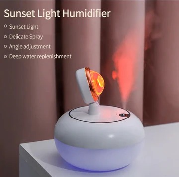 4c025a5494761acc24ba0e51c213610b Sunset Night Light 2 In 1 Sunset Lamp And Air Humidifier Portable Color Changing Lamp For Bedroom Home Decor Relaxing At - Image 3