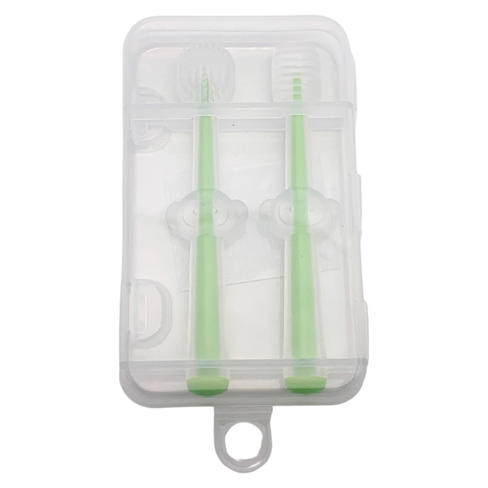 4c26dec1a75388f177003d470797f09c Infant Baby Silicone Toothbrush & Tongue Cleaner – Pack of 2 with PP Storage Box for Oral Care - Image 5