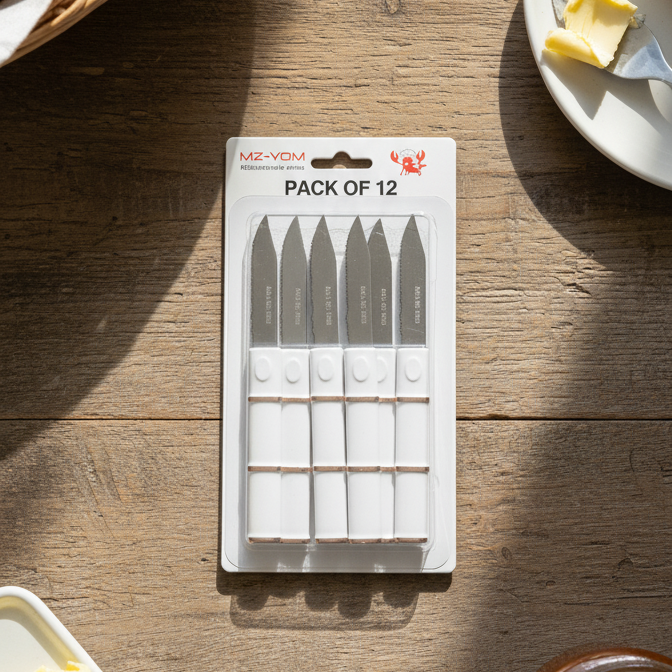 4c872ac81ab680a6f29d46526a97249d 12 Piece Knife Set | Professional Stainless Steel Kitchen Knives With Ergonomic Handles | Sharp, Durable, Anti-Rust Blad - Image 3