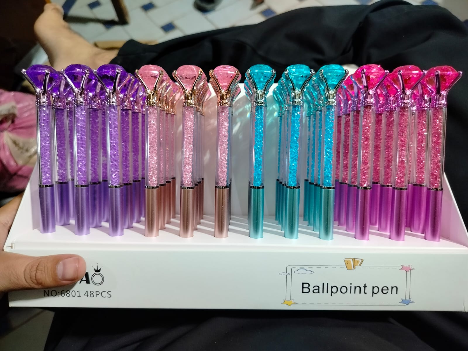 4cca3a9498e1bbdb0e77a1c027e865df Diamond Ballpoint Pens Elegant Design Smooth Writing Comfortable Grip Durable Build Perfect For Office School And Daily - Image 4