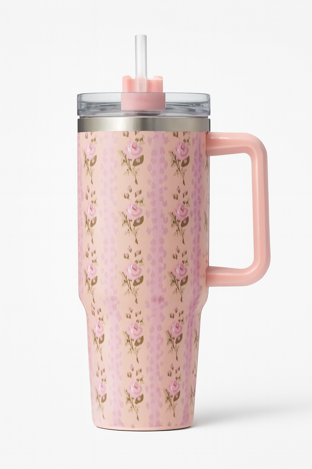 4cd7365b0e9da51c0869ef7574accabd Floral Insulated Travel Tumbler 40oz – Double-Wall Vacuum Flask with Ergonomic Handle & Leak-Resistant Lid (Random Colou - Image 3