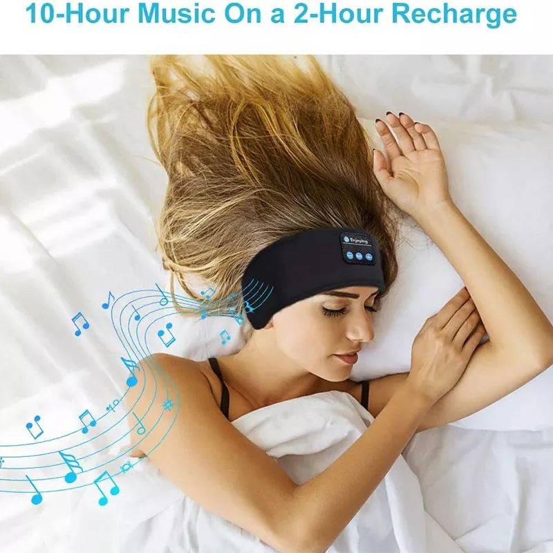 4ce19da74a90e9b47e7db1a4e1cebb1e Wireless Bluetooth Music Headband With Built-In Headphones For Sports, Running, Gym, And Sleep – Comfortable Fabric Desi - Image 2