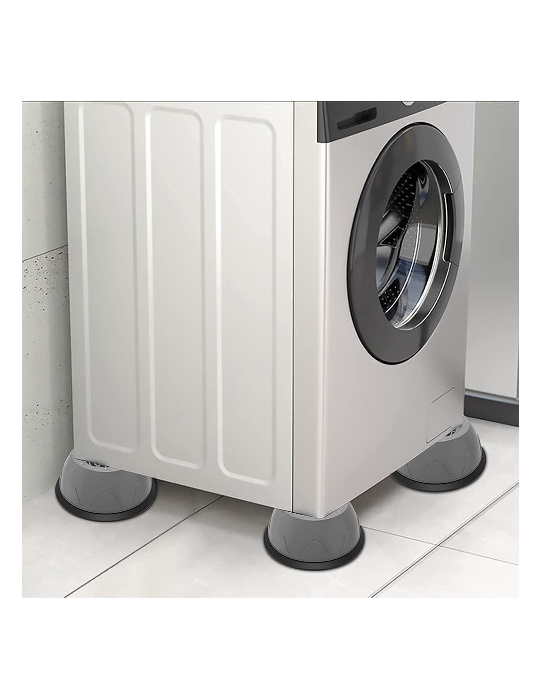 4d7f1e5f0fa150f195abe7cf04998a42 4Pcs Universal Anti‑Vibration Feet Pads | Washing Machine, Dryer, Refrigerator & Furniture Non‑Slip Rubber Mat (Big Size - Image 2