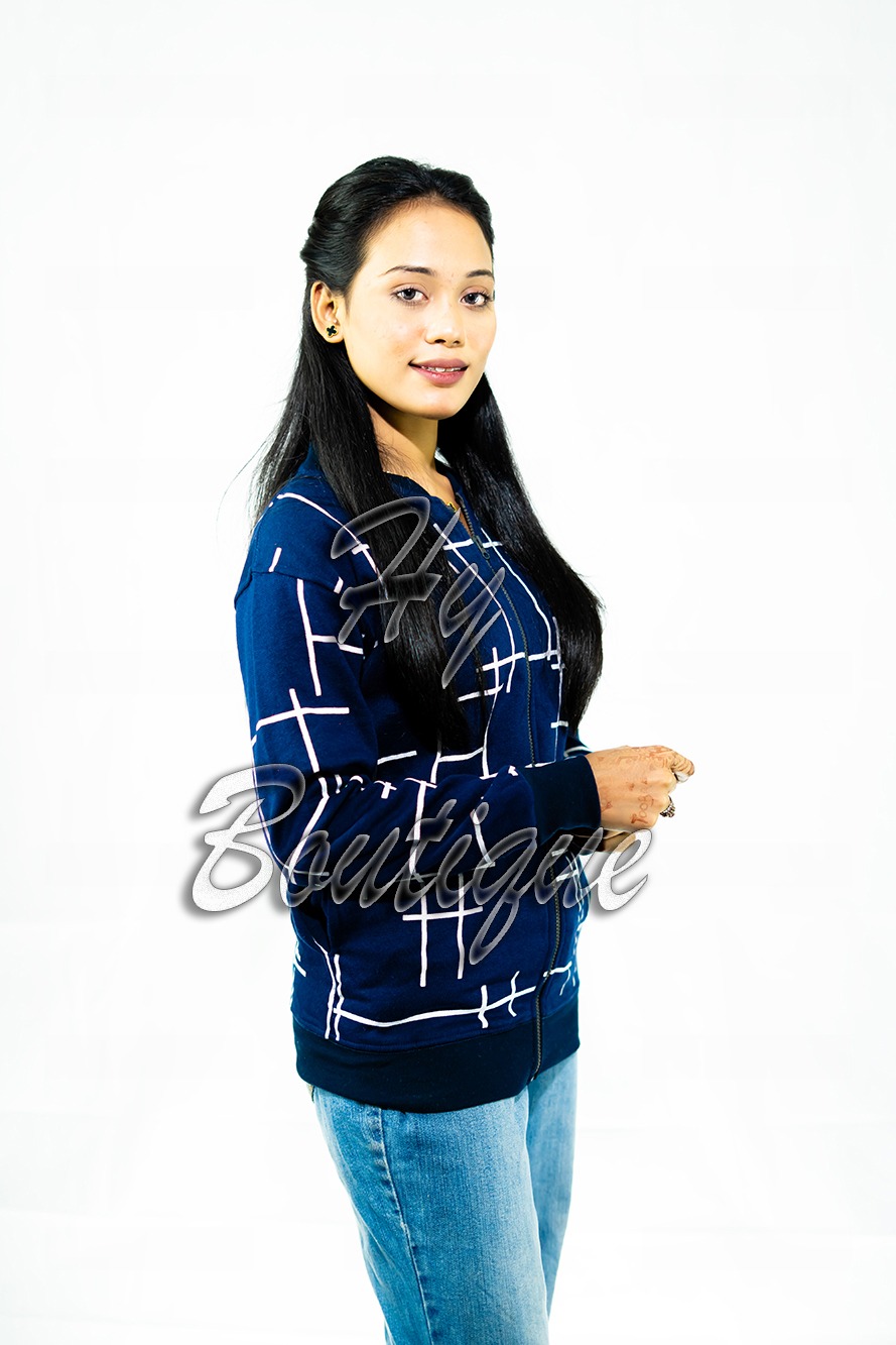 4d8023b1d7d01699da86d4a3150ffe9b Polka Dot Zipper Jacket for Women & Girls | Stylish, Warm & Trendy Winter Wear | Comfortable Casual Outerwear - Image 2