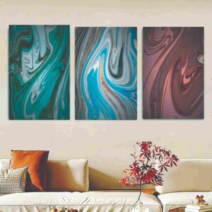Set Of 3 sky Sticky Canvas Phototiles Frame For Wall, Home Decor