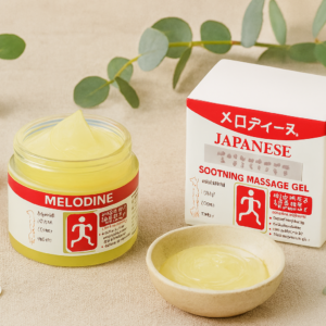 MELODINE Japanese Soothing Massage Gel – Muscle & Joint Pain Relief Cream For Shoulder, Neck, Back & Knee – Fast-Absorbi