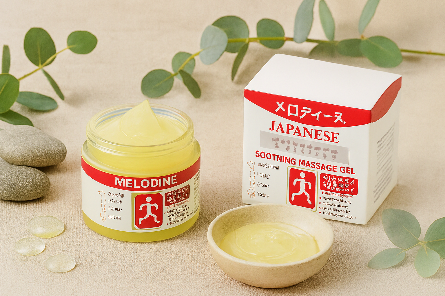 4ffabc2df0dcefcb0f677a227217e128 MELODINE Japanese Soothing Massage Gel – Muscle & Joint Pain Relief Cream For Shoulder, Neck, Back & Knee – Fast-Absorbi