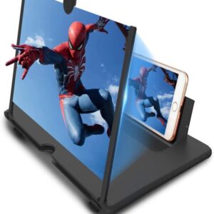 Mobile Screen Magnifier – HD 3D Video Amplifier & Foldable Smartphone Stand | Eye Protection Theater Experience for Movi