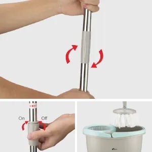 50c6d12dbb5a7273d96805b8d3b2813b 360° Rotating Head Mops with Bucket Mob Deep-cleaning magic mop-microfiber mop | Best for home and office cleaning - Image 4