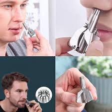 519905052fa5a8968d669be9b939a590 Mini Portable Stainless Steel Nose Hair Trimmer | Manual Grooming Tool | Safe & Durable - Image 2