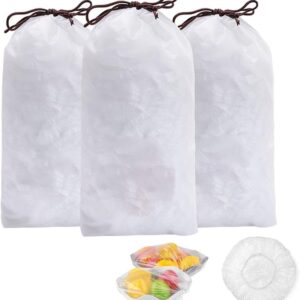 100pcs Disposable Flexible Transparent Plastic Food Storage Bags โ Resealable & Multi-Purpose - Food-Grade Fresh-Kee