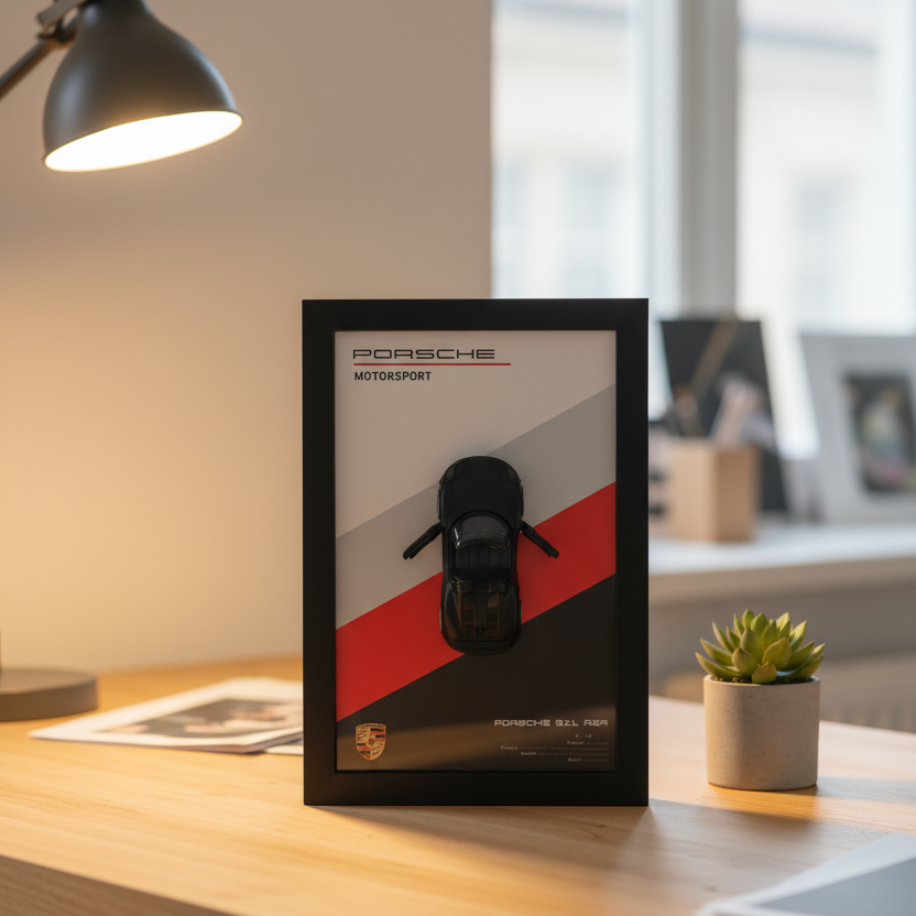 520ee1290e06b9c4c6a4add796276894 Car Wall Frame – 3D Black Sports Car Decorative Wall Art with Modern Frame, Stylish Home & Office Interior Décor, Perfec - Image 4