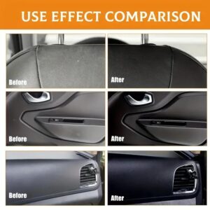 Qifenghe Professional 200g Car Interior Plastic Renovation Wax – Premium Varnish Soft Wax with Applicator Sponge for Who