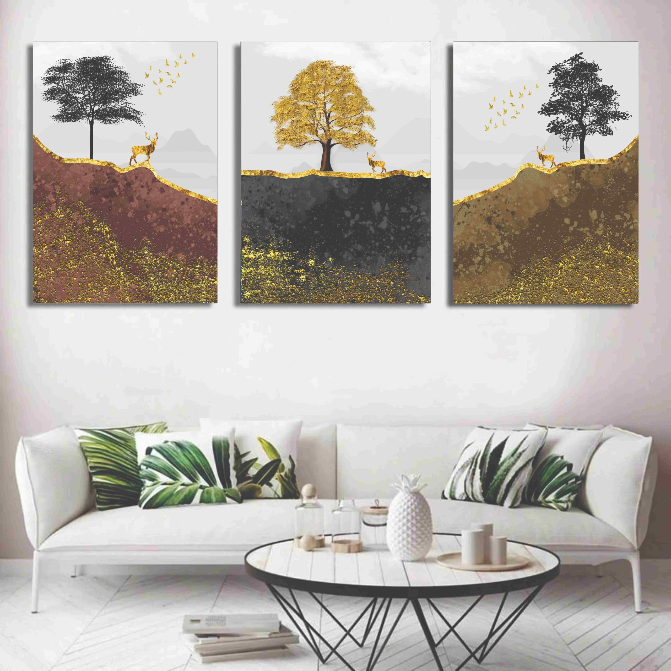 5358f6fbca3a87be04c58f7af38416d7 Set of 3 Wall Art Wooden Phototile Frames for Wall Decor