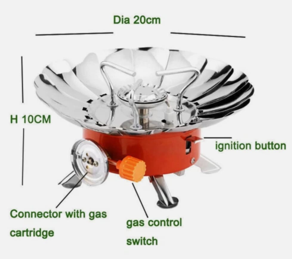 54bb6a4ce488dde0bac033ec9566a0e6 Portable Camping Mini Gas Stove Durable Construction Smooth Finish Easy Use Comfortable Handling For Outdoor Cooking Tra - Image 2