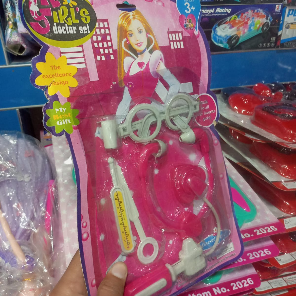558a20a2910a68770ef264d9918fe5e3 Cute Girl’s Doctor Set For Kids – Educational Medical Role Play Toy Kit With Stethoscope, Syringe, And Glasses For Fun L - Image 4