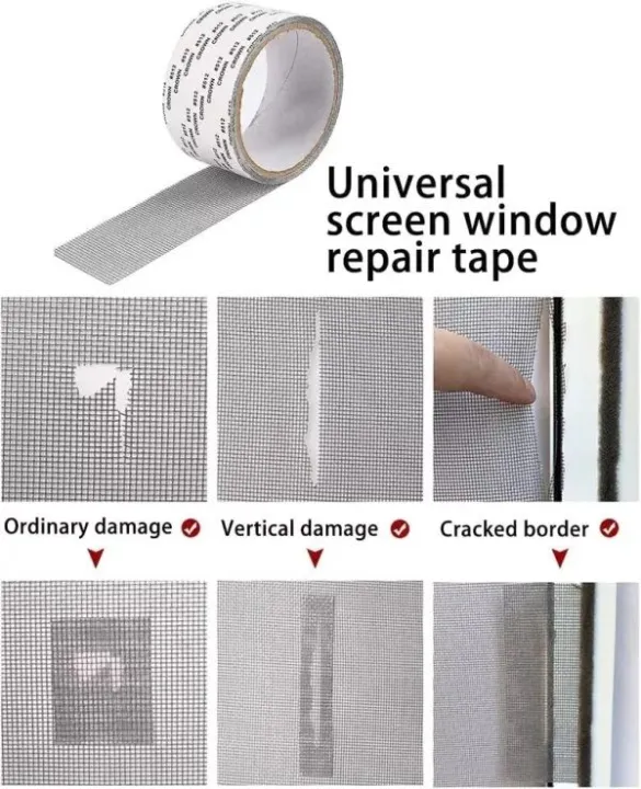 561260d5e18fa81f034454c3db642806.jpg_720x720q80.jpg_ Mesh Roll Tape Window Screen Repair Patch – Strong Self-Adhesive Fiberglass Mesh, Easy DIY Screen Repair Tape for Window - Image 4