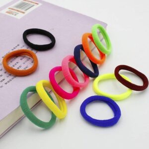 Pack Of 14Pcs Multicolor Hair Ponies For Girls | Soft And Stretchable Hair Bands | Stylish Elastic Hair Ties For Daily W