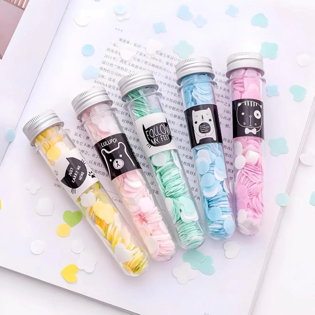 567cb6afcd1bad80d49266e8e4c18bfb 100 PCS Disposable Flower Paper Soap with Portable Tube – Multi-Color Travel Sheets for Hand Washing & Outdoor Use- Rand - Image 2