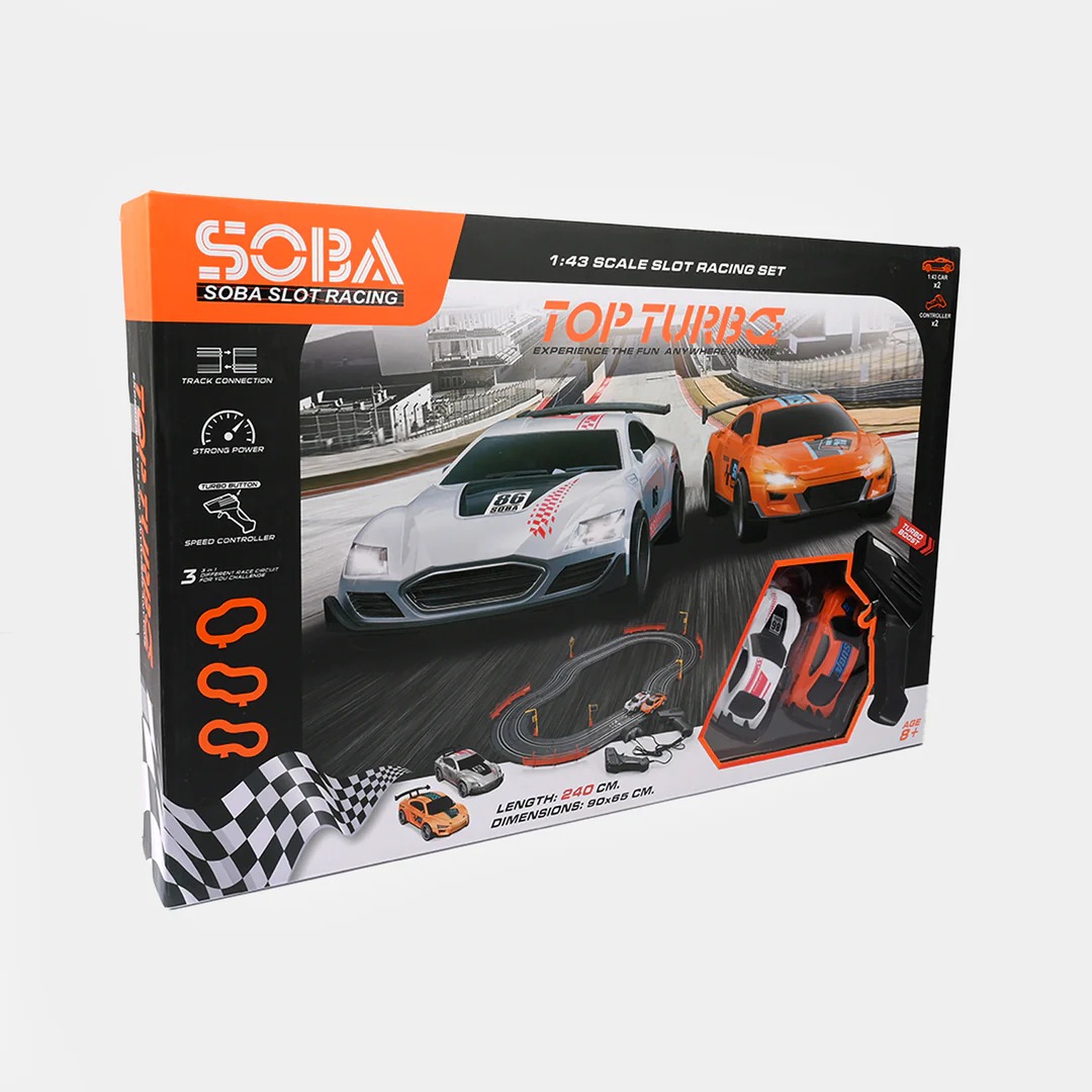 575ecfd09f0ba4bac8b04cd998f26615 Soba Top Turbo: Professional 1:43 Scale High-Speed Slot Car Racing Championship Set - Image 2
