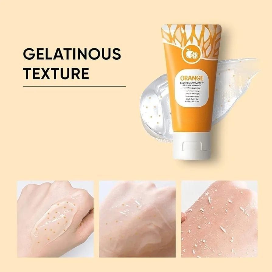 583e17b9c3500aadfbc91cd7634567ef Orange Enzyme Exfoliating Gel – 100g | Brightening, Nourishing & Citrus Skincare for Radiant, Glowing, Healthy Skin - Image 3