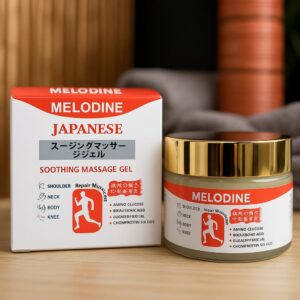 MELODINE Japanese Soothing Massage Gel – Fast-Absorbing Herbal Relief for Muscle & Joint Pain (Neck, Back, Knee, Shoulde